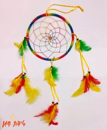 טיפת שמן לוכד חלומות צבעוני